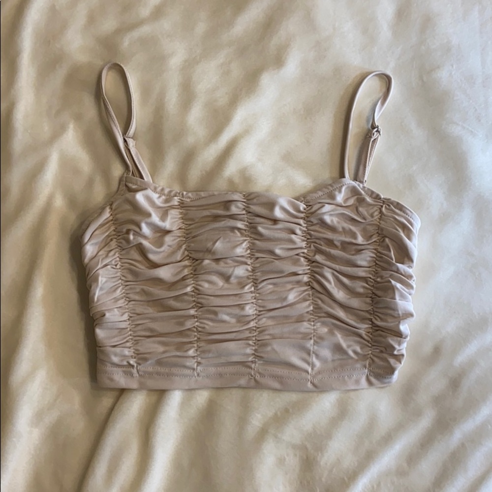 Cream princess Polly crop top